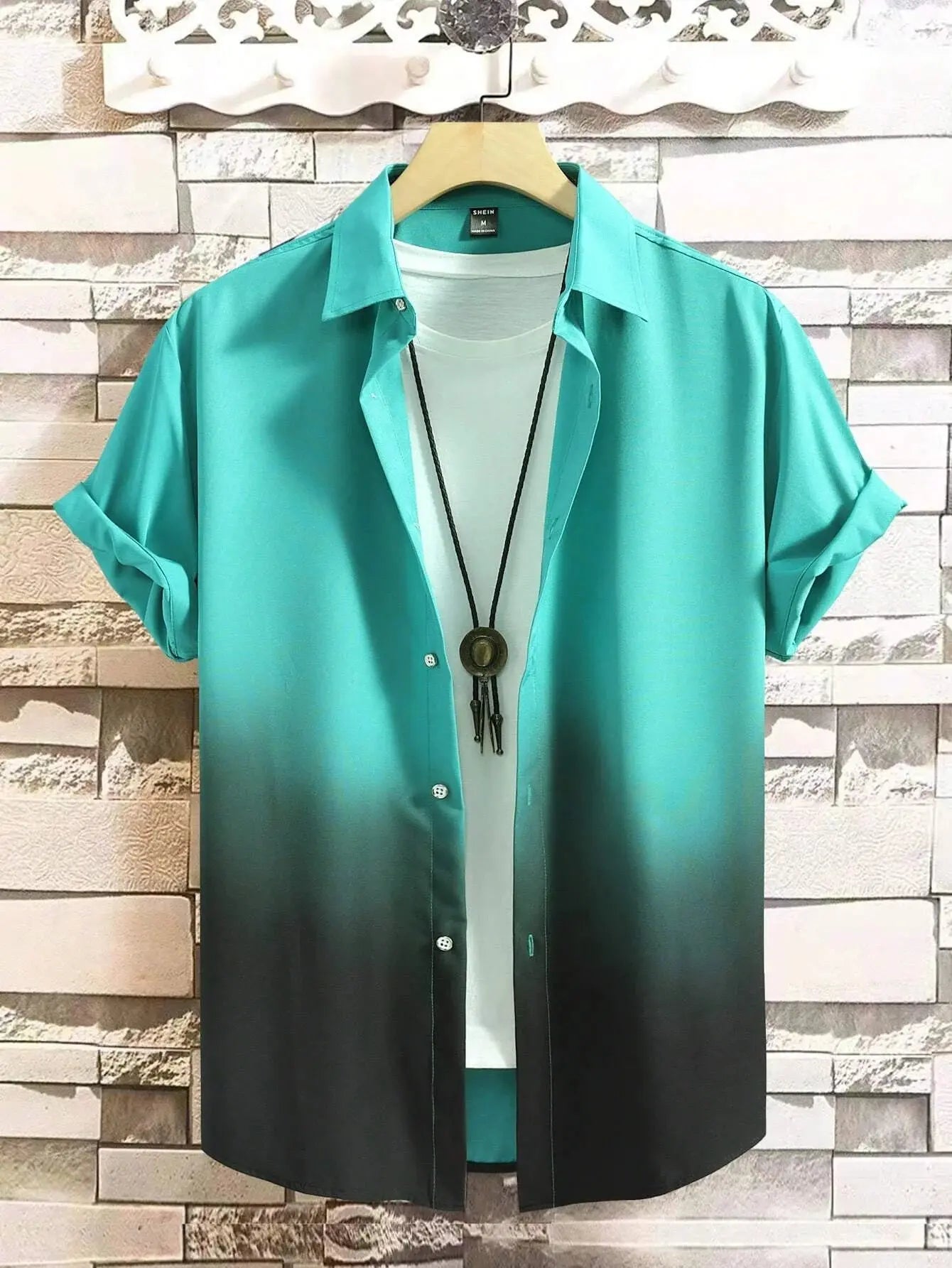 "Camicia sfumata- t-shirt bianca interna" All You Need