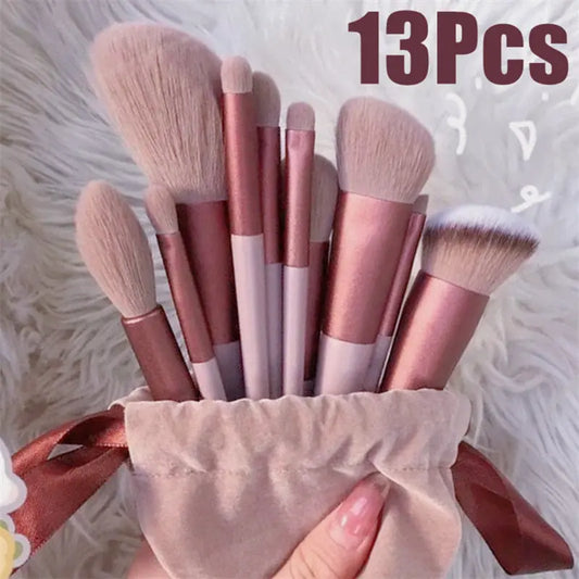 13Pcs Makeup Brush Set Make Up Concealer Brush Blush Powder Brush Eye Shadow Highlighter Foundation Brush Cosmetic Beauty Tools All You Need