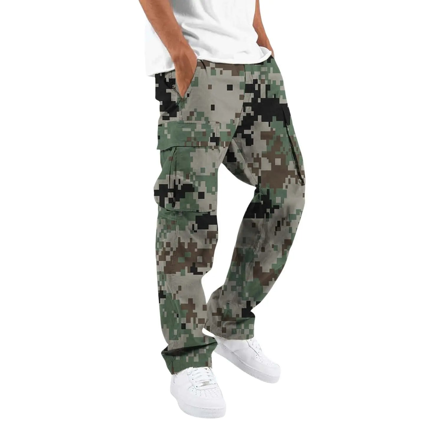 Men’s Outdoor Overalls – Camouflage Printed Straight-Leg Casual Pants - All You Need