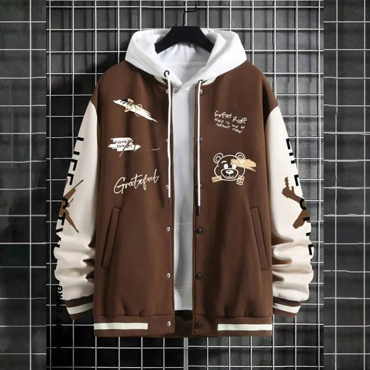 Giacca Baseball Uomo – Look High Street Oversize All You Need