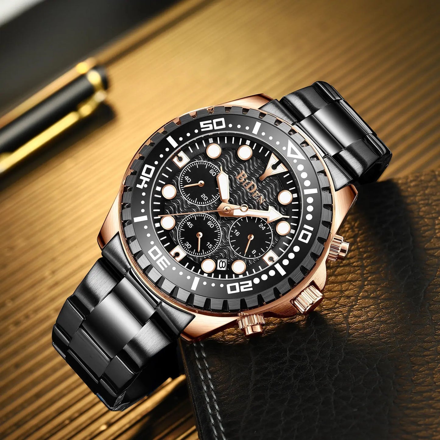 Multifunctional Men's Steel Belt Foreign Trade Fashion Trend Watch - All You Need
