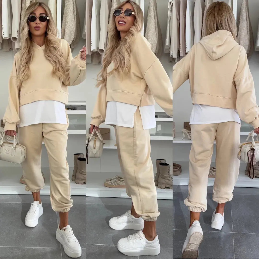 Fashion Women’s Tracksuit – Long Sleeve Hoodie Top with Jogger Pants - All You Need