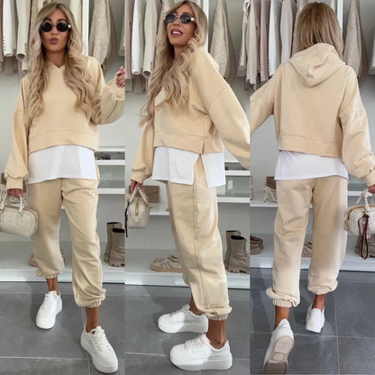 Fashion Women’s Tracksuit – Long Sleeve Hoodie Top with Jogger Pants - All You Need