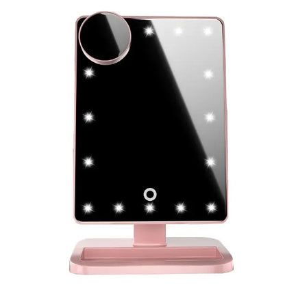 Touch Screen Makeup Mirror With 20 LED Light Bluetooth Music Speaker 10X Magnifying Mirrors Lights All You Need
