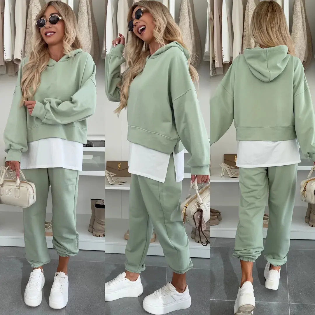 Fashion Women’s Tracksuit – Long Sleeve Hoodie Top with Jogger Pants - All You Need