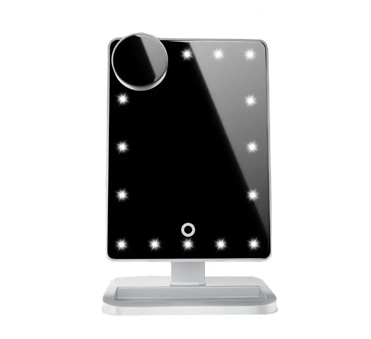 Touch Screen Makeup Mirror With 20 LED Light Bluetooth Music Speaker 10X Magnifying Mirrors Lights All You Need