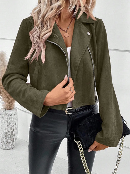 “Giacca Invernale Donna Slim-Fit – Stile Moderno con Zip Frontale” All You Need