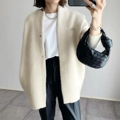 Women’s Knitted Cardigan – Casual Single-Breasted Outerwear for Spring/Autumn - All You Need