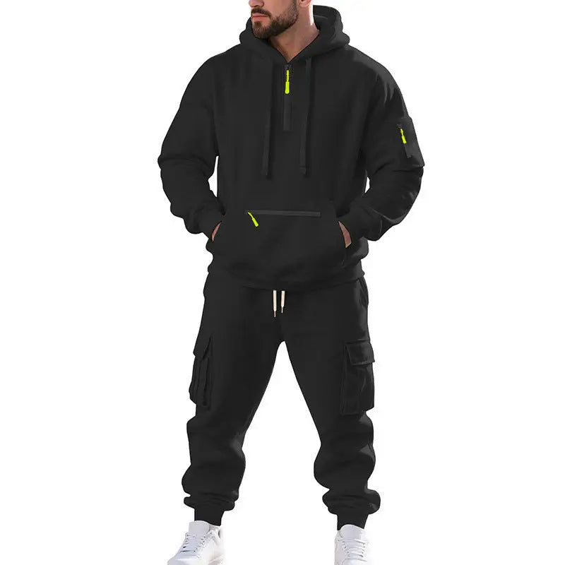 Set Uomo Sport & Leisure – Felpa con Cappuccio + Jogger Comodi All You Need