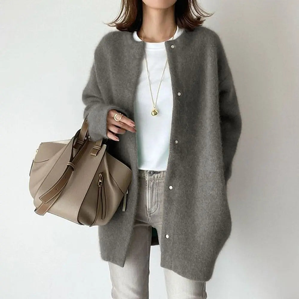 Women’s Knitted Cardigan – Casual Single-Breasted Outerwear for Spring/Autumn - All You Need