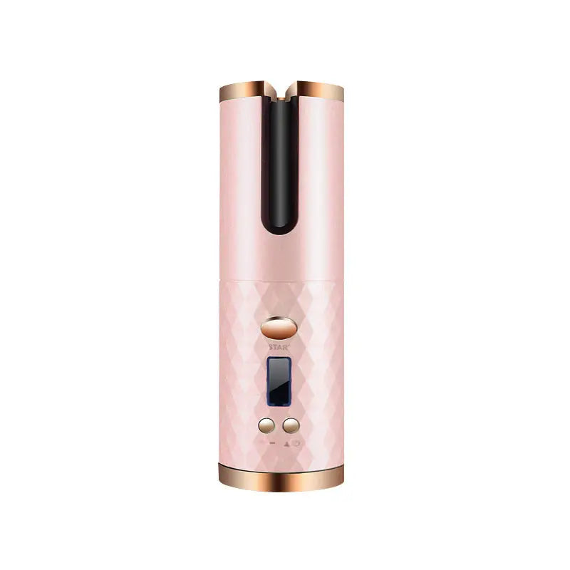 Rechargeable Automatic Hair Curler Women Portable Hair Curling Iron LCD Display Ceramic Curly Rotating Curling Wave Styer All You Need