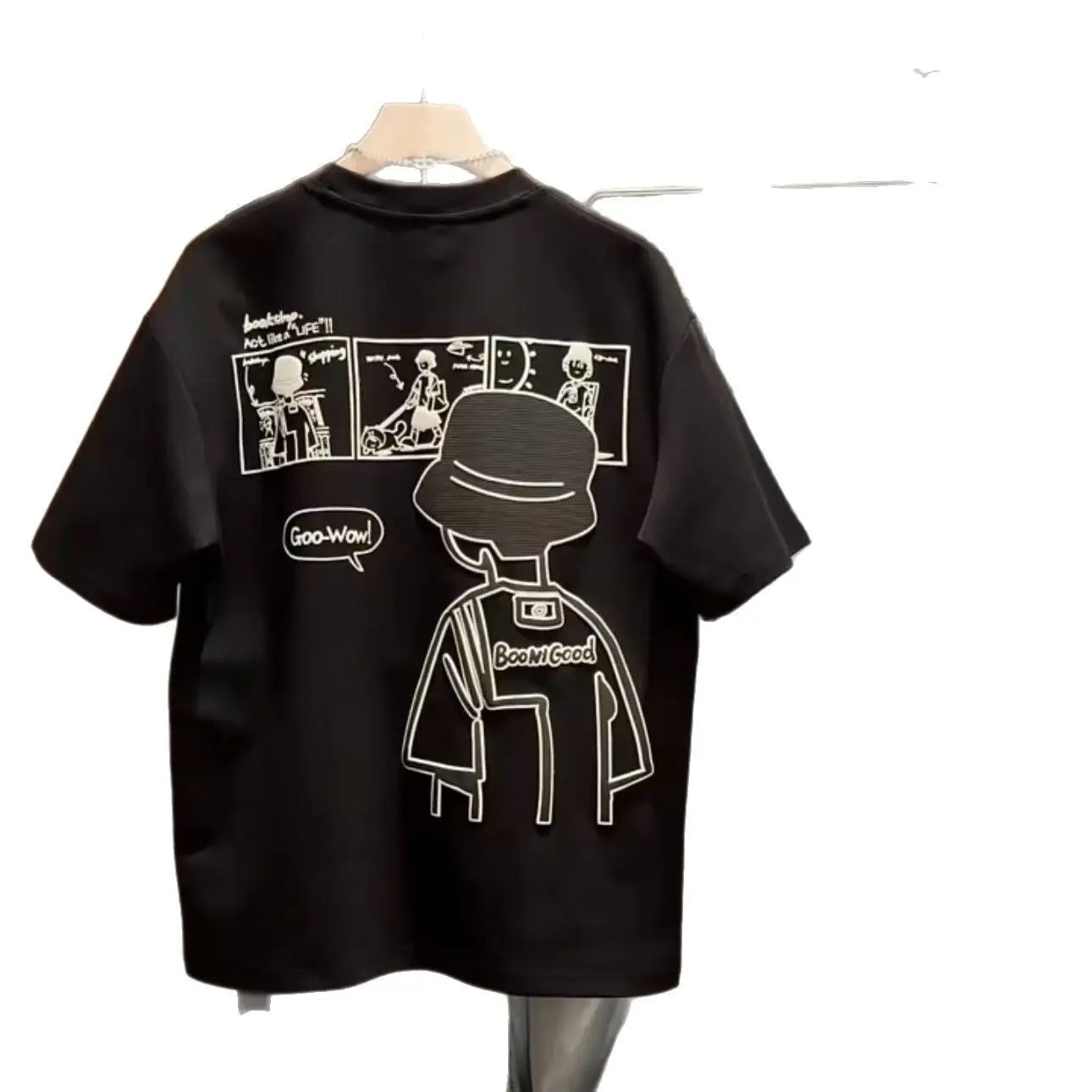 T-shirt Uomo Casual – Stampa Moda Estate in Cotone null