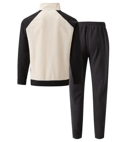 “Completo Uomo Casual Primavera/Autunno – Giacca con Zip e Colletto a Rever + Pantaloni 9/10 Elastico in Vita” All You Need