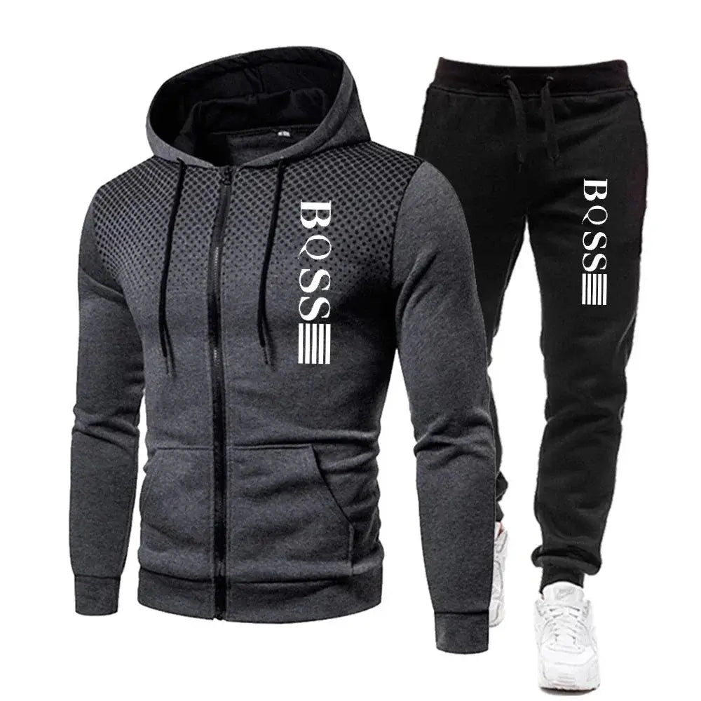 "Completo sportivo nero BOSS con felpa e pantaloni coordinati" All You Need