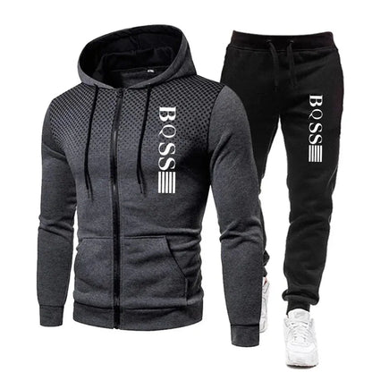 "Completo sportivo nero BOSS con felpa e pantaloni coordinati" All You Need
