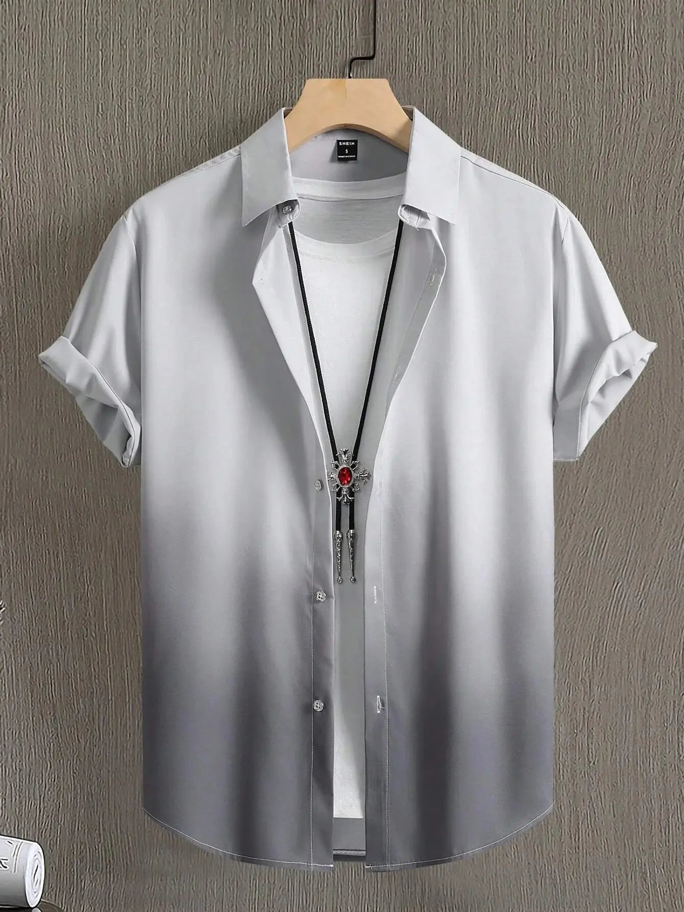 "Camicia sfumata- t-shirt bianca interna" All You Need