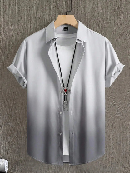 "Camicia sfumata- t-shirt bianca interna" All You Need