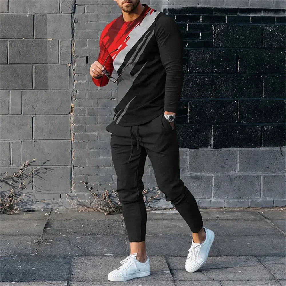 "Outfit casual uomo con maglia Union Jack e pantaloni neri" All You Need