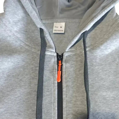 “Completo Sportivo Uomo 2025 – Felpa con Zip Multi-Tasche + Pantaloni Coordinati, Primavera/Autunno” All You Need