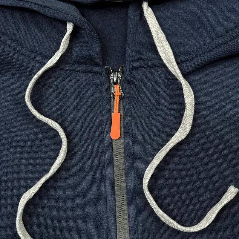 “Completo Sportivo Uomo 2025 – Felpa con Zip Multi-Tasche + Pantaloni Coordinati, Primavera/Autunno” All You Need