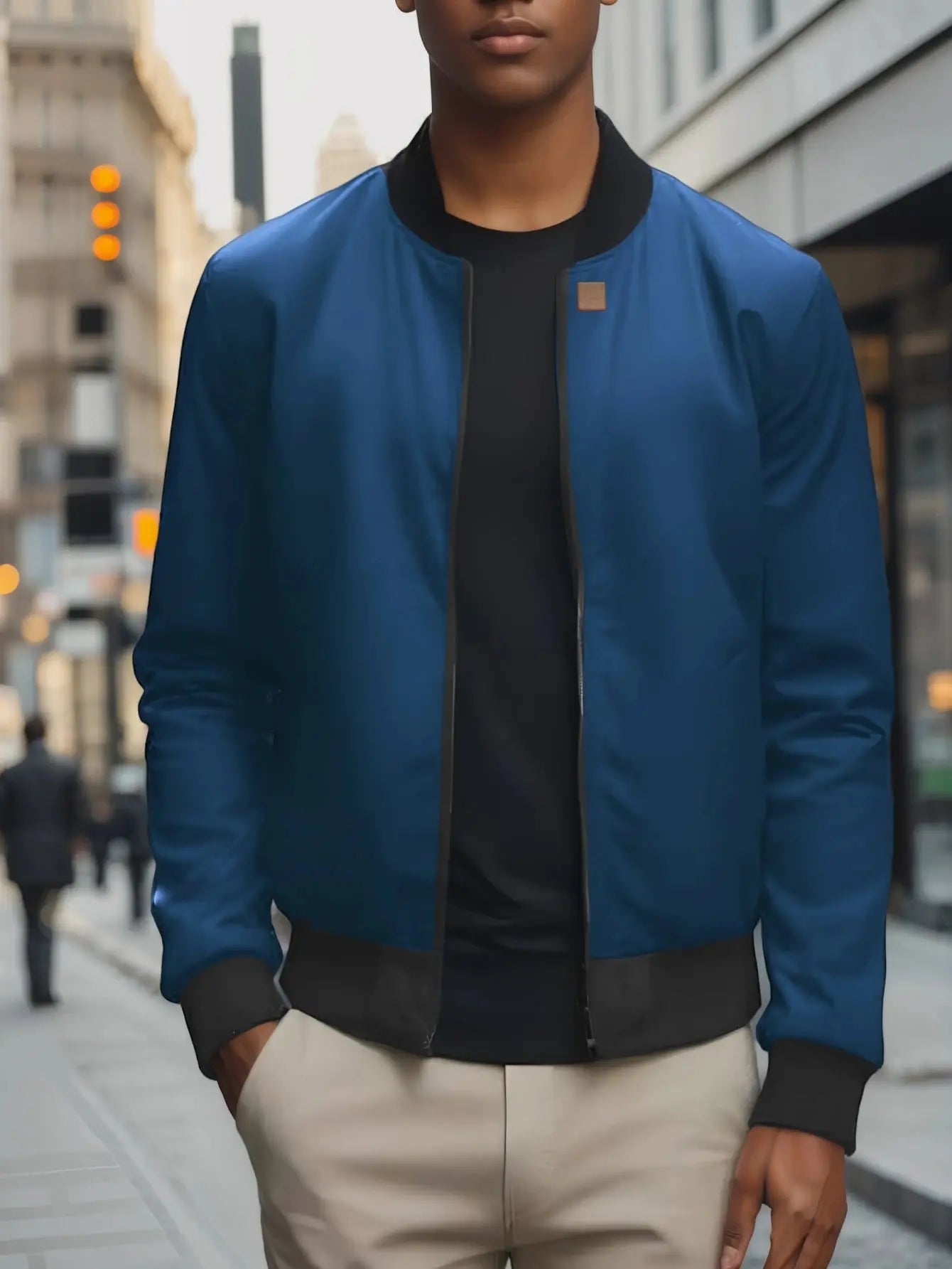 "Giacca nera leggera stile bomber minimal" All You Need