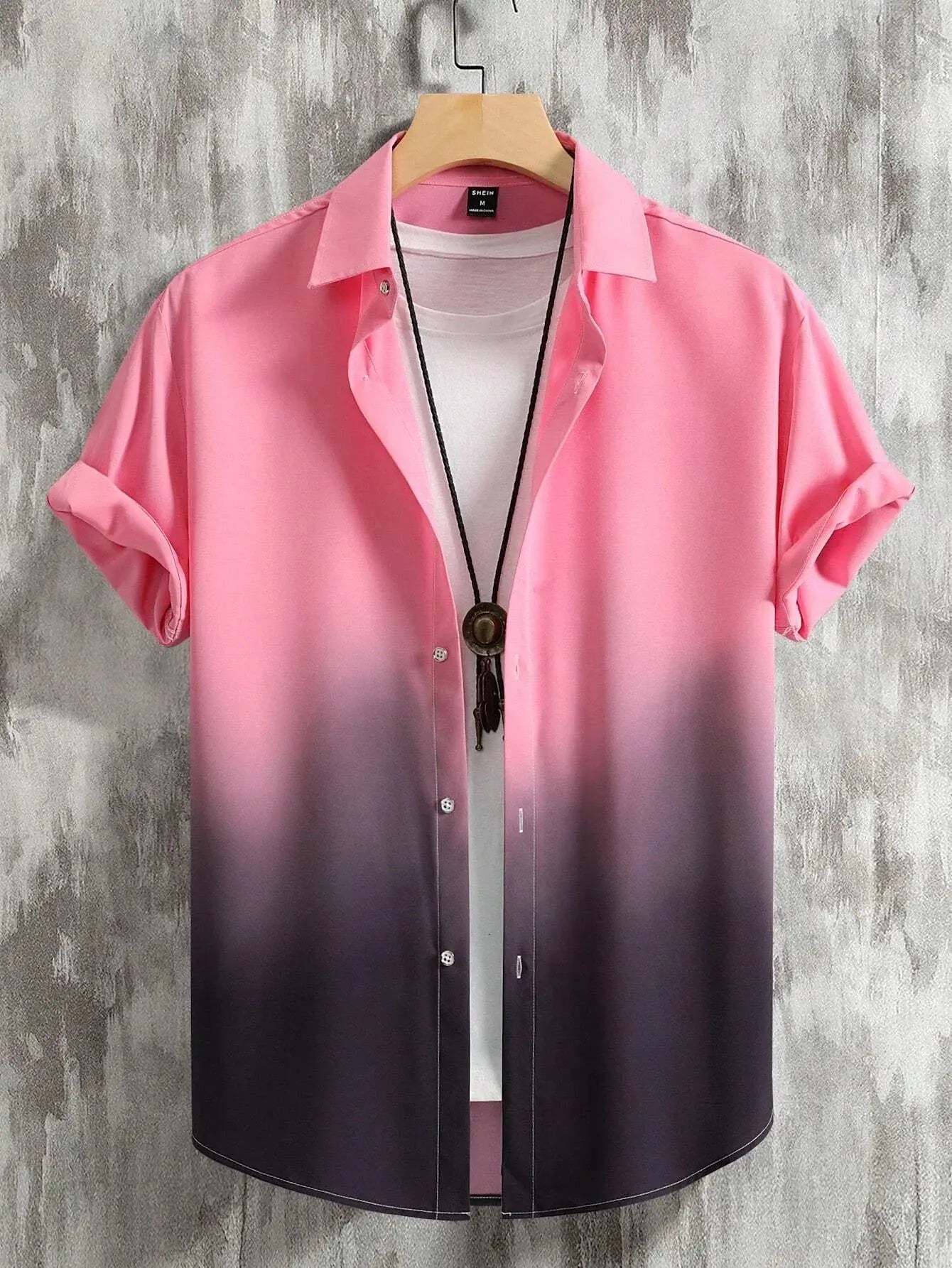 "Camicia sfumata- t-shirt bianca interna" All You Need
