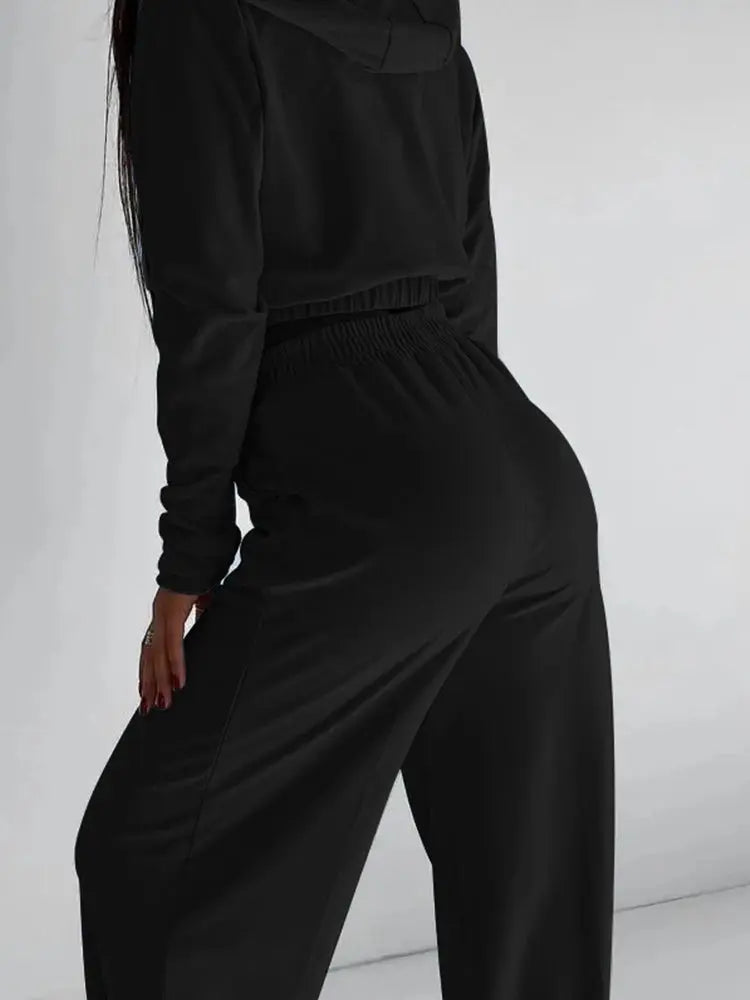 "Completo sportivo Donna celeste con zip e vita elasticizzata" All You Need