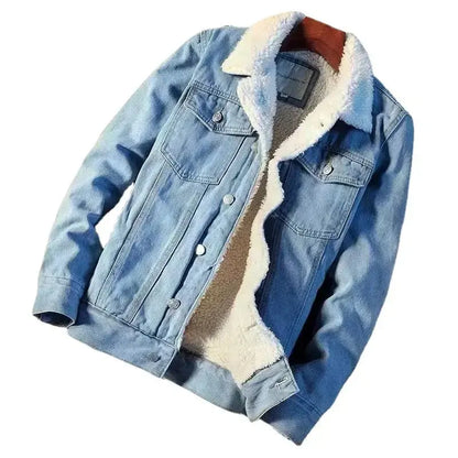 "Giacca in denim azzurro con interno in pelliccia sintetica" All You Need