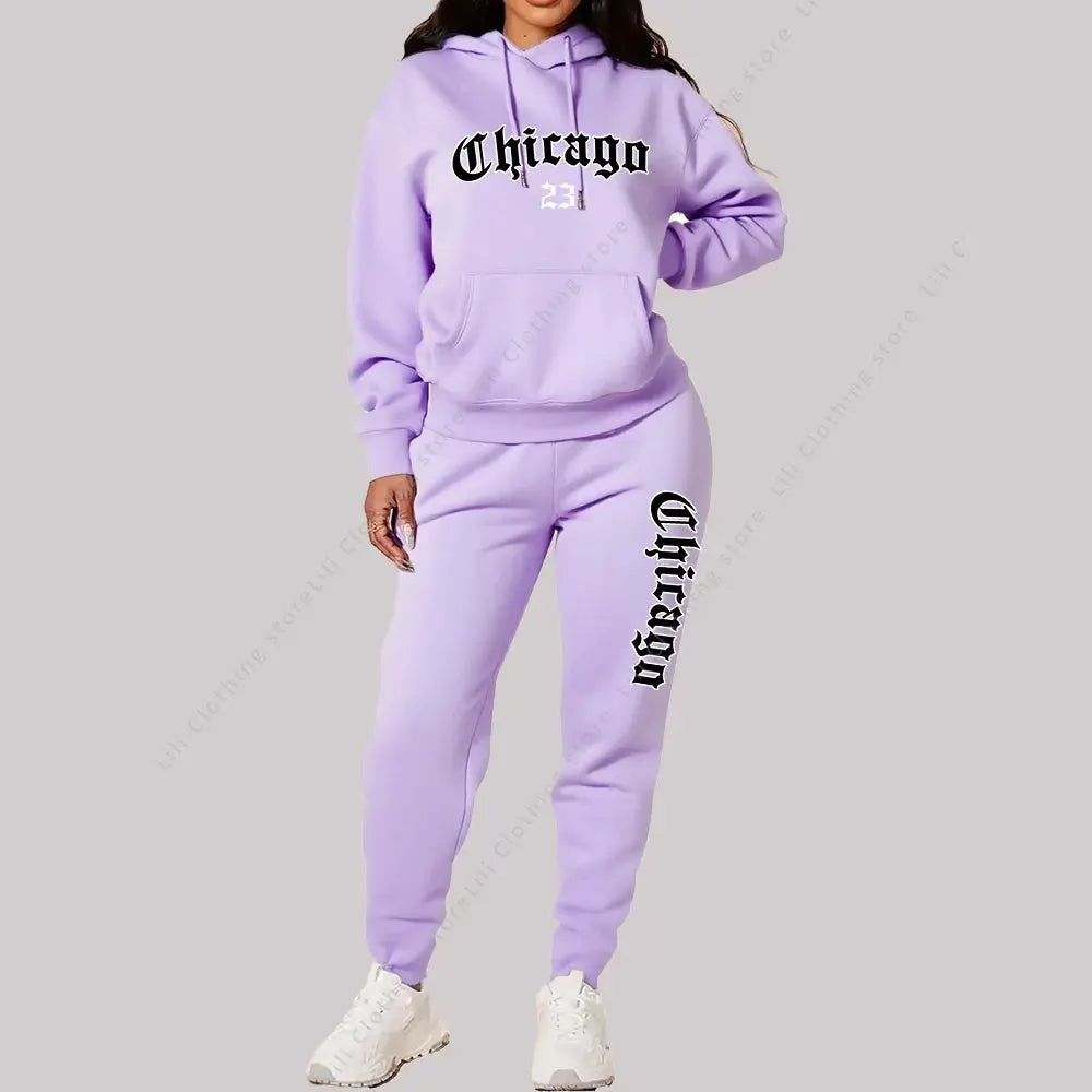 Completo Donna 2 Pezzi Streetwear in Pile con Cappuccio – Autunno/Inverno 2025 All You Need