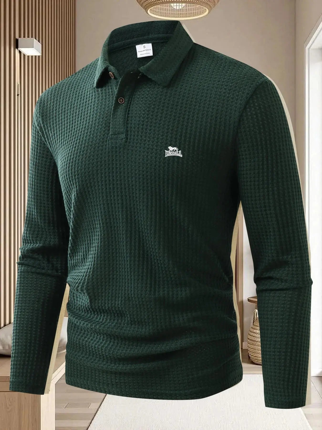“LONSDALE Polo Uomo Manica Lunga – Casual, Elasticizzata in Poliestere & Spandex, Primavera/Autunno” All You Need