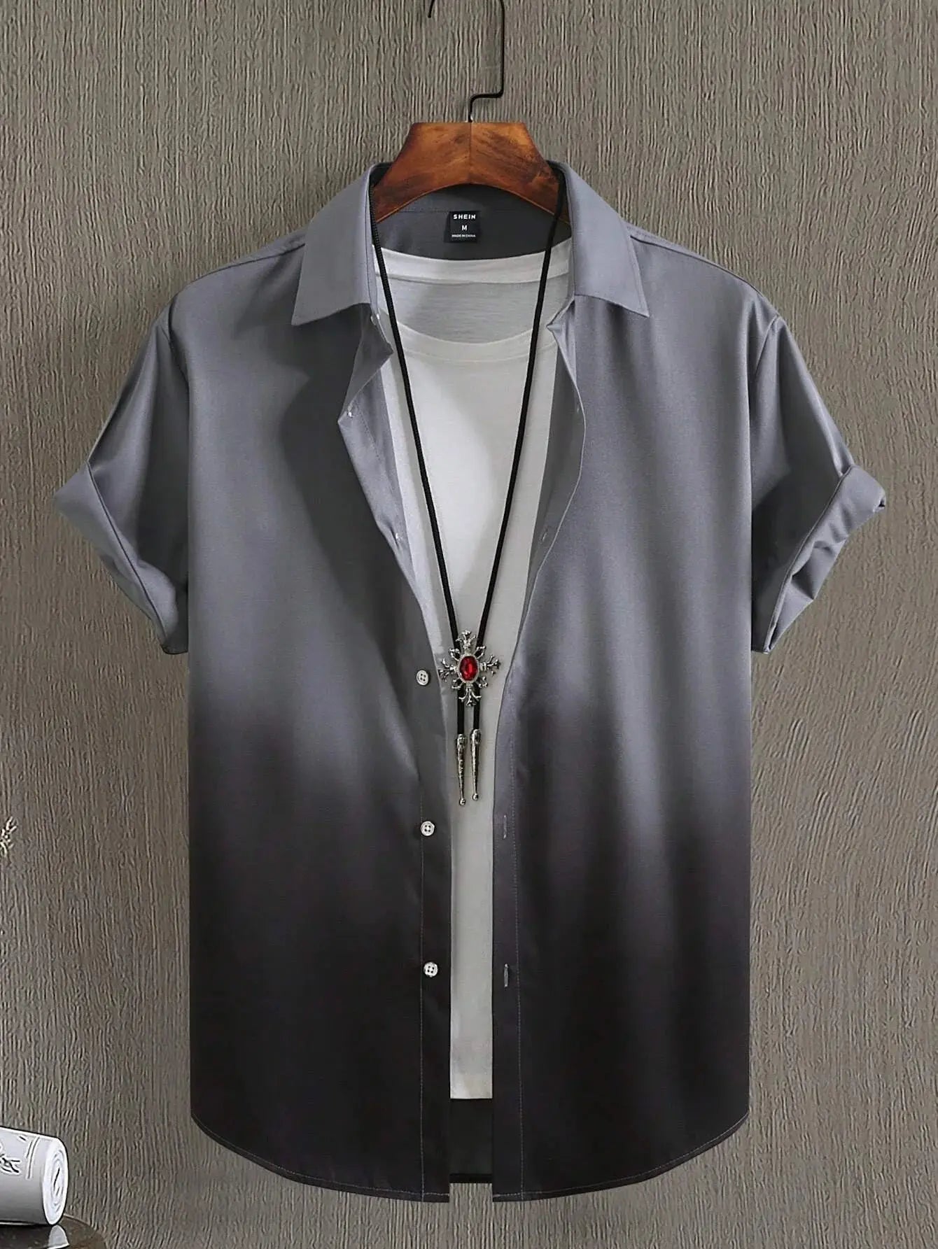 "Camicia sfumata- t-shirt bianca interna" All You Need