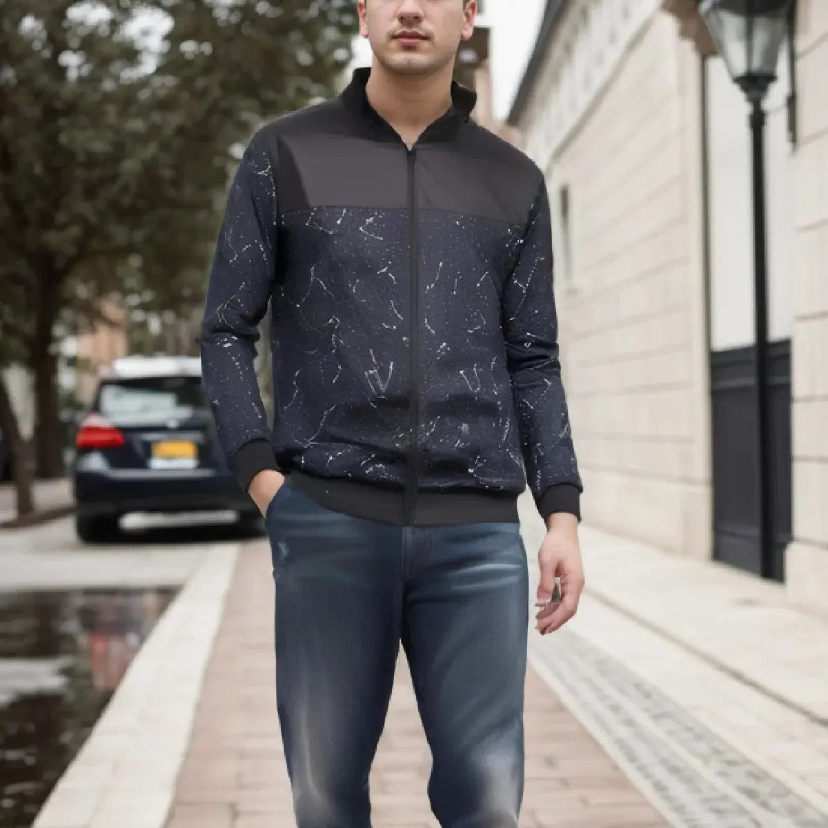 "Giacca nera leggera stile bomber minimal" All You Need