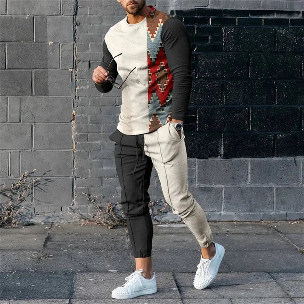 "Outfit casual uomo con maglia Union Jack e pantaloni neri" All You Need