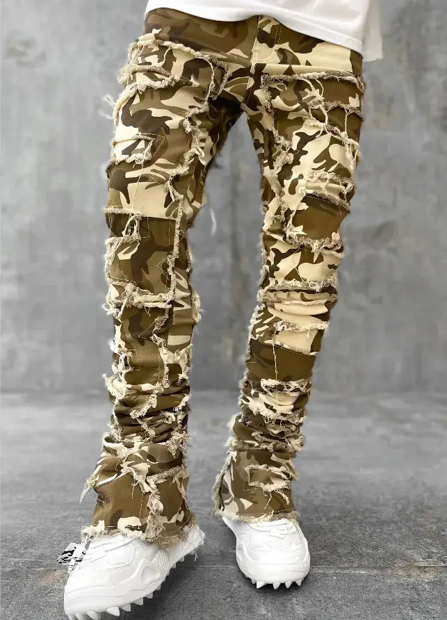 "Jeans uomo azzurri strappati con dettagli distressed" All You Need