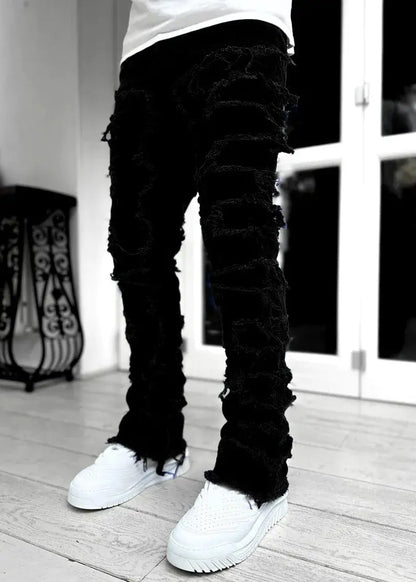 "Jeans uomo azzurri strappati con dettagli distressed" All You Need