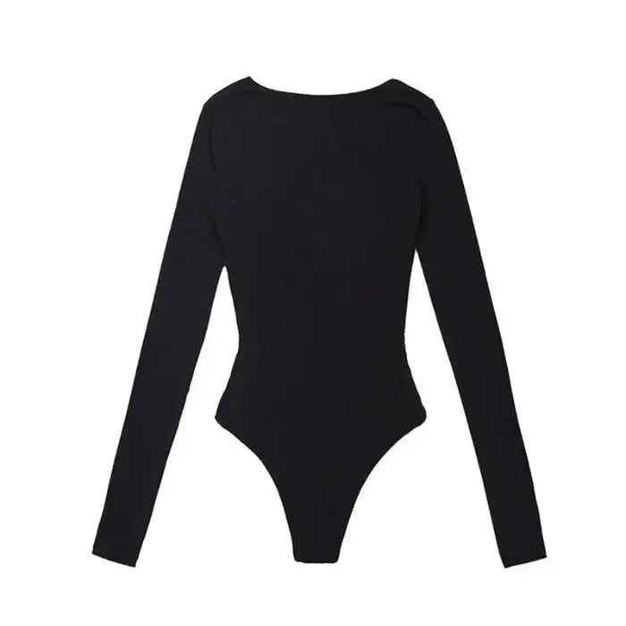 🖤 Body Donna Nero a Maniche Lunghe – Basic Elegante All You Need