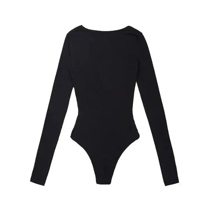 🖤 Body Donna Nero a Maniche Lunghe – Basic Elegante All You Need