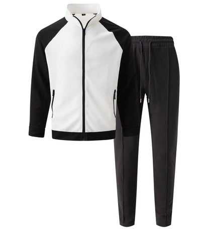 “Completo Uomo Casual Primavera/Autunno – Giacca con Zip e Colletto a Rever + Pantaloni 9/10 Elastico in Vita” All You Need