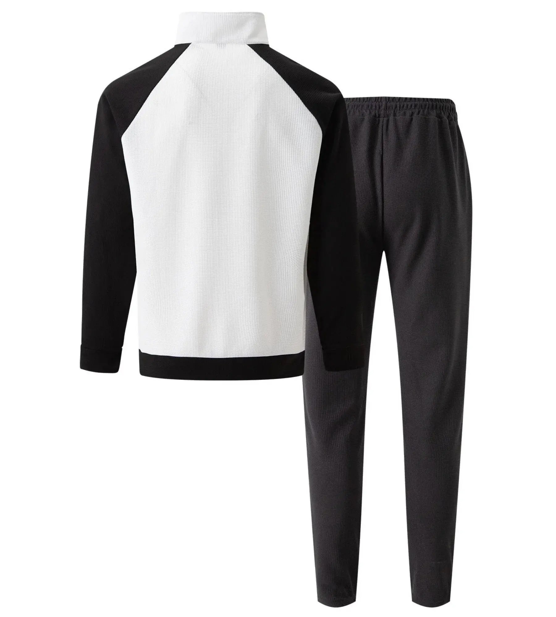 “Completo Uomo Casual Primavera/Autunno – Giacca con Zip e Colletto a Rever + Pantaloni 9/10 Elastico in Vita” All You Need