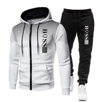 "Completo sportivo nero BOSS con felpa e pantaloni coordinati" All You Need