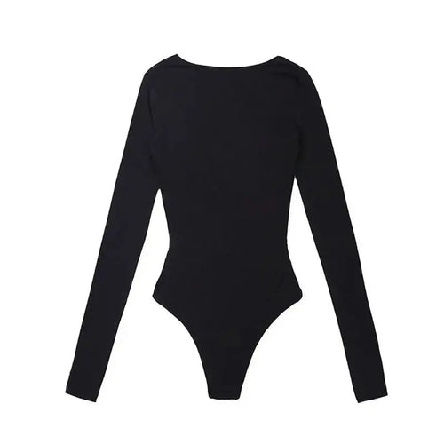 🖤 Body Donna Nero a Maniche Lunghe – Basic Elegante All You Need