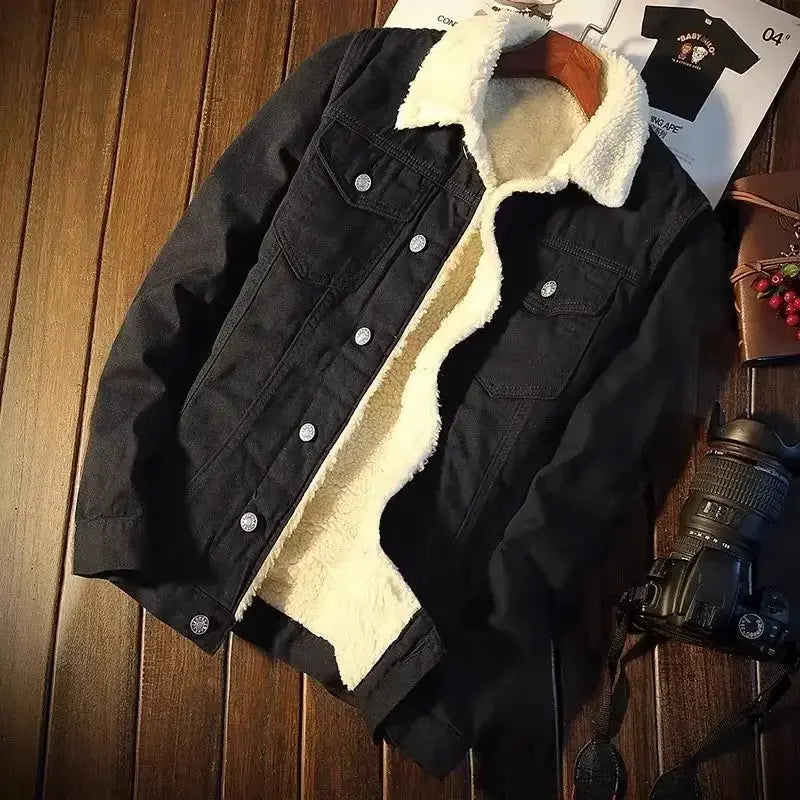 "Giacca in denim azzurro con interno in pelliccia sintetica" All You Need