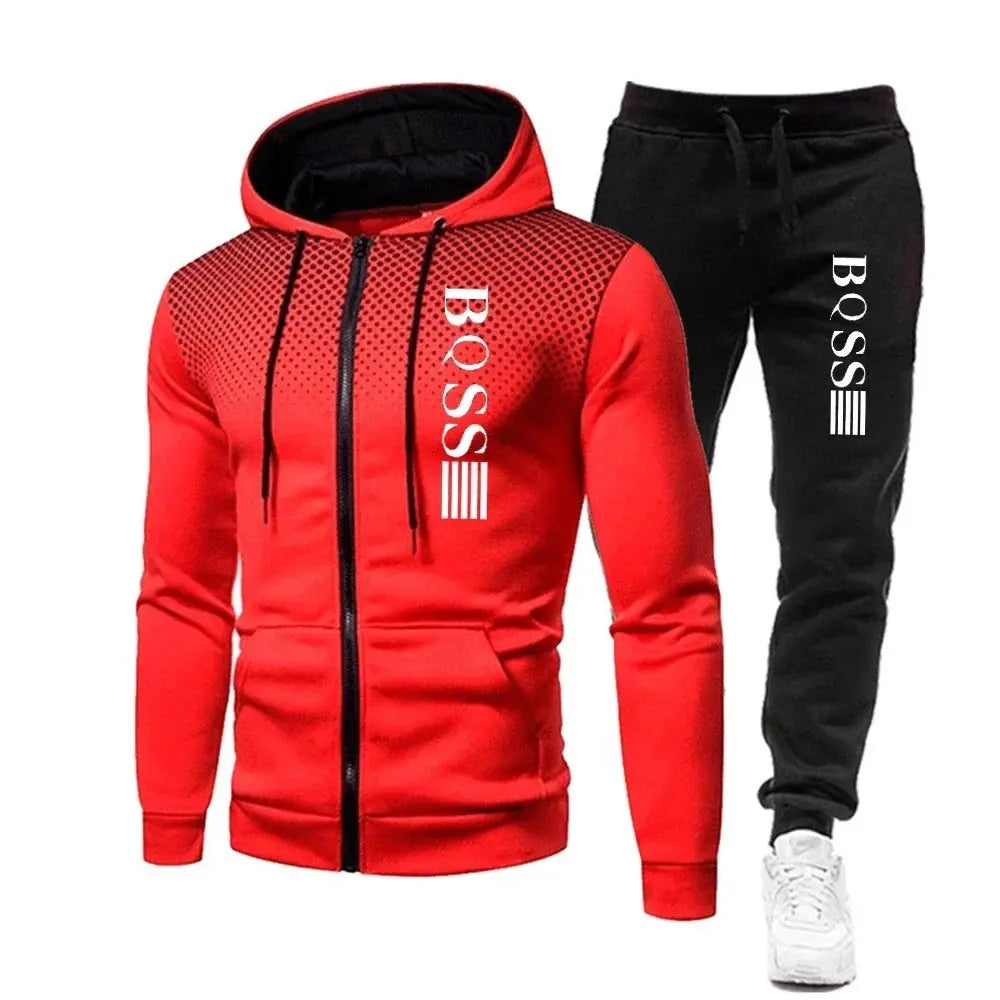 "Completo sportivo nero BOSS con felpa e pantaloni coordinati" All You Need