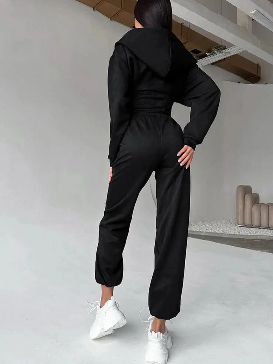 "Completo sportivo donna verde oliva con zip e vita aderente" All You Need