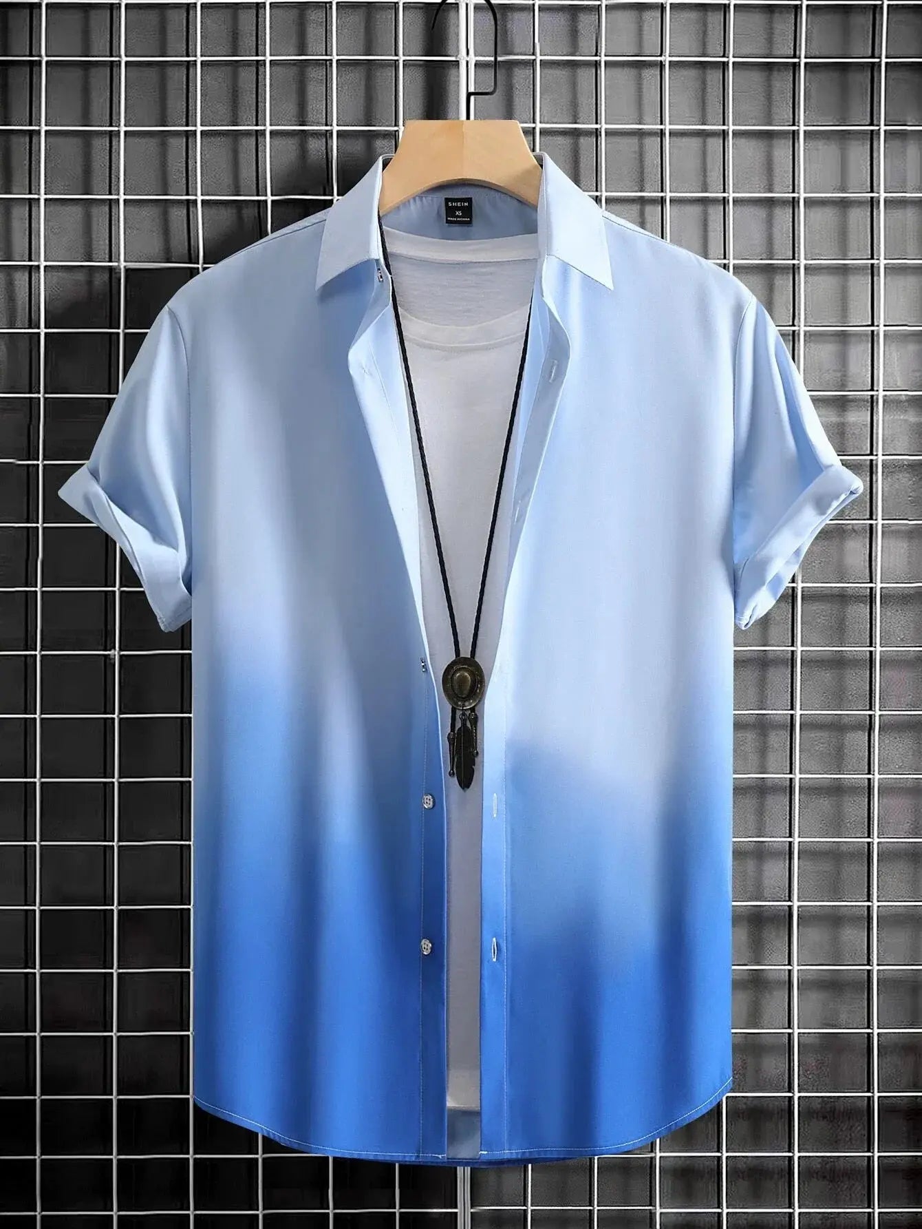 "Camicia sfumata- t-shirt bianca interna" All You Need