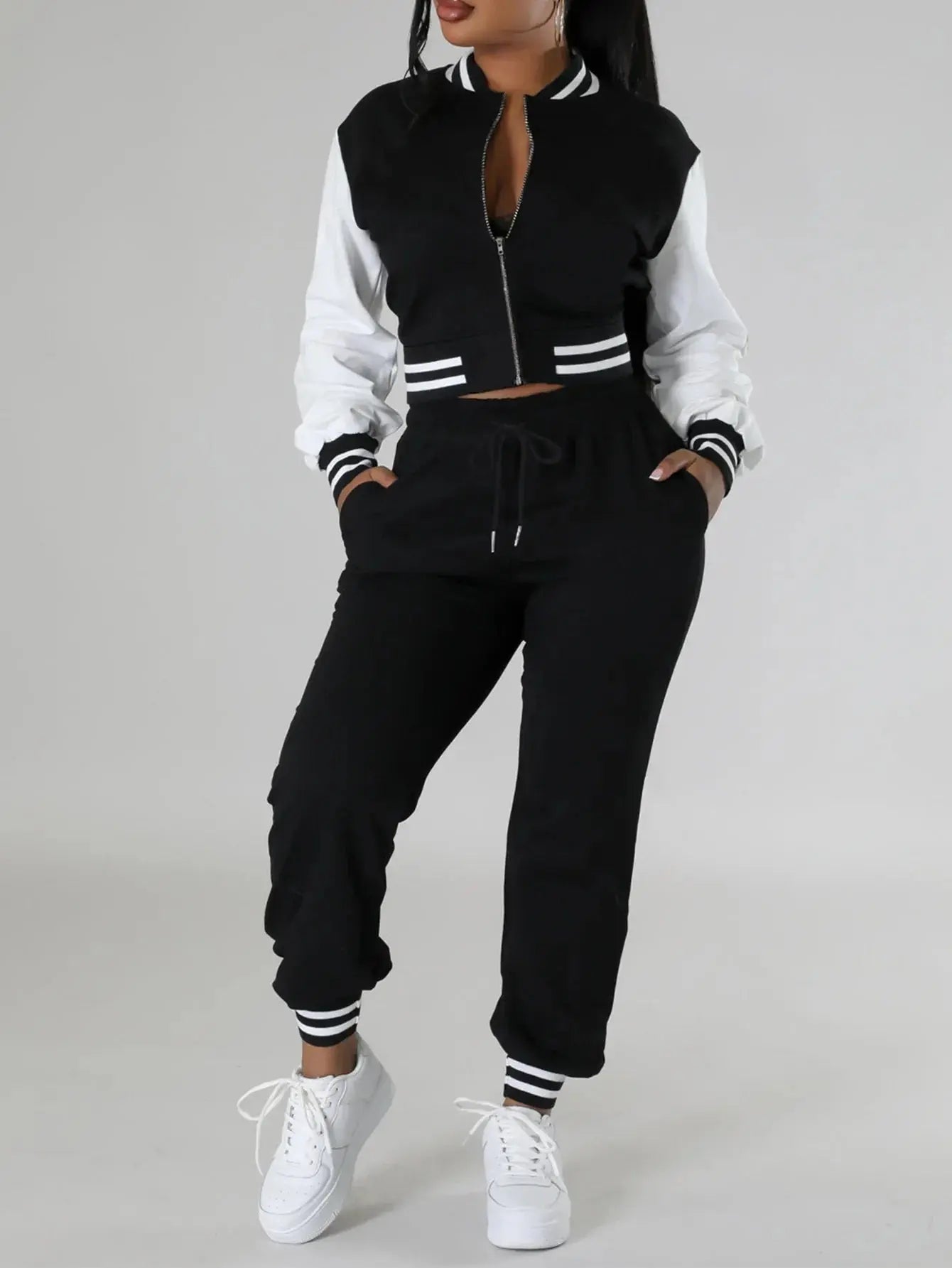 “Giacca Casual Donna in Poliestere – Leggera con Chiusura a Cerniera” All You Need