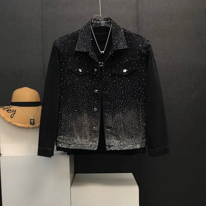 "Completo giacca e pantalone nero sfumato con dettagli glitter" ✨ All You Need