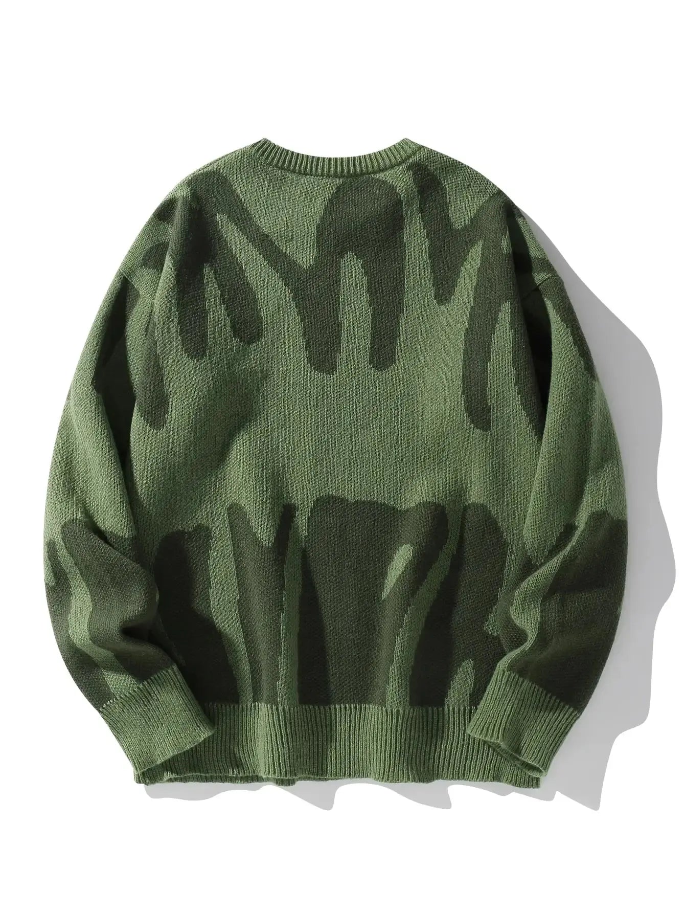 Maglione grigio con pattern astratto nero" 🖤 All You Need