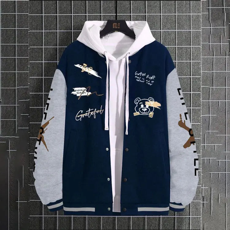 Giacca Baseball Uomo – Look High Street Oversize All You Need