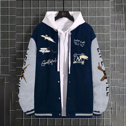 Giacca Baseball Uomo – Look High Street Oversize All You Need